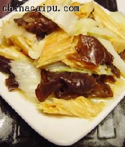 黑木耳黃腐竹大白菜 黑木耳黃腐竹大白菜