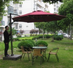 羅馬傘(圓形 酒紅色)