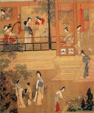 明仇英貴妃曉妝圖 明仇英貴妃曉妝圖