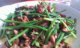 韭苔炒肉 韭苔炒肉