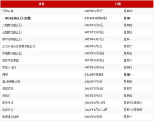 學府中國重要日期