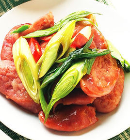 臘腸炒青蒜 臘腸炒青蒜