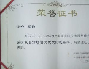 海倫凱勒眼鏡榮獲殊榮