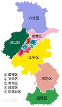 南京行政區劃圖