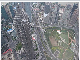 從環球金融中心鳥瞰陸家嘴中心綠地