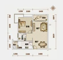 81.78平米兩房兩廳一廚一衛