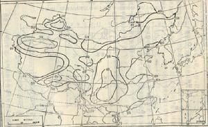 圖1 中國地面淨輻射的分布