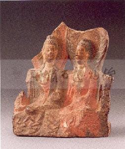 石雕彩繪釋迦多寶佛像 石雕彩繪釋迦多寶佛像