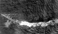 築摩號在1944年10月25日的薩馬島海戰中