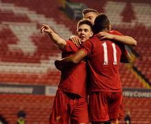 利物浦U18 3-1 利茲U18 傑克&middot;鄧恩慶祝進球