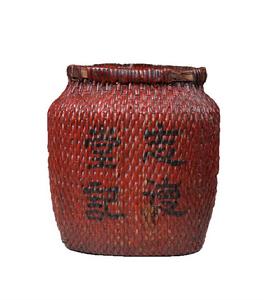 民國志德堂記柳編儲物罐