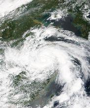 強熱帶風暴溫比亞 衛星雲圖