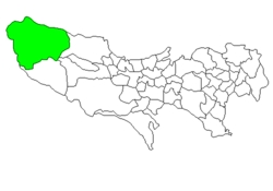 奧多摩町在日本東京都的位置