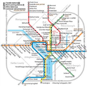 華盛頓捷運路線圖