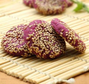紫薯芝麻餅 紫薯芝麻餅