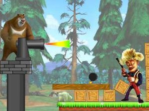 熊大炸飛光頭強