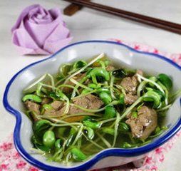 雞肝豆苗湯 雞肝豆苗湯