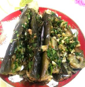 小鹹菜蒜茄子 小鹹菜蒜茄子