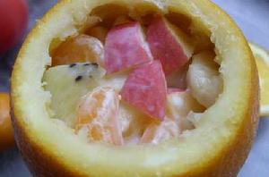 香橙優酪乳水果盞