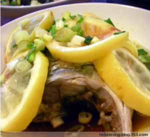 鮮檸檬蒸魚 鮮檸檬蒸魚