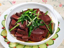 清炒豬血