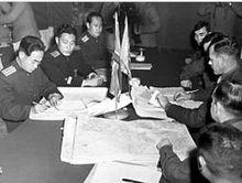 雙方舉行第一次停戰談判