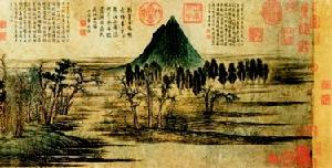 《鵲華秋色圖》局部