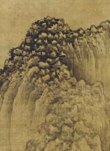 宋巨然溪山蘭若圖