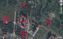 放大後的衛星地圖