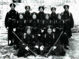 英軍在威海衛招募的華人地方軍團士兵