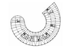安徽廣播電視中心主樓結構平面圖見圖
