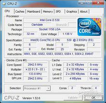 Core i3-530 CPU-Z截圖