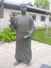 在揚州的王士禎銅像