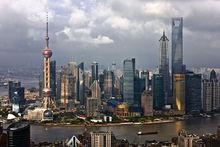 中國上海天際線