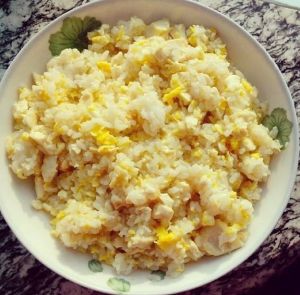 雞蛋豆腐炒飯 雞蛋豆腐炒飯