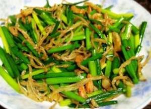 韭菜銀魚 韭菜銀魚