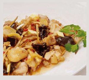 金針菜木耳蒸雞 金針菜木耳蒸雞