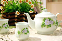 博納中華玉瓷牡丹茶具