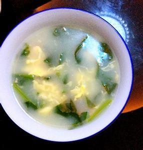 菠菜白玉雞蛋湯 菠菜白玉雞蛋湯