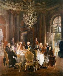 腓特烈大帝在無憂宮的圓桌會議