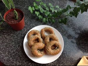 黑芝麻貝果 黑芝麻貝果
