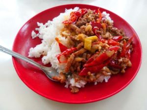 泡椒雙色蓋澆飯 泡椒雙色蓋澆飯