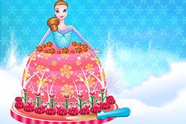 冰雪公主蛋糕裝飾