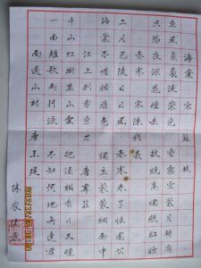 陳農 [小楷書法作品圖片欣賞1]