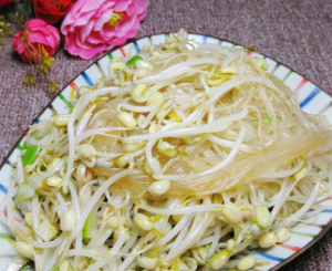 涼拌冬粉綠豆芽