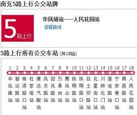 南充公交5路 南充公交5路