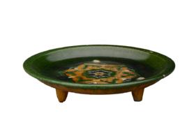 唐三彩三足盤 唐三彩三足盤