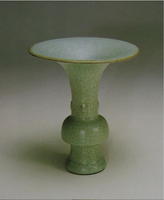 北宋 官窯粉青花觚