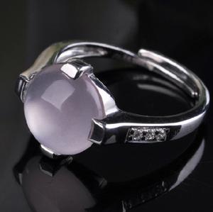 天然冰種粉晶戒指極品