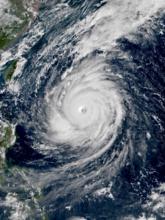 超強颱風潭美衛星雲圖